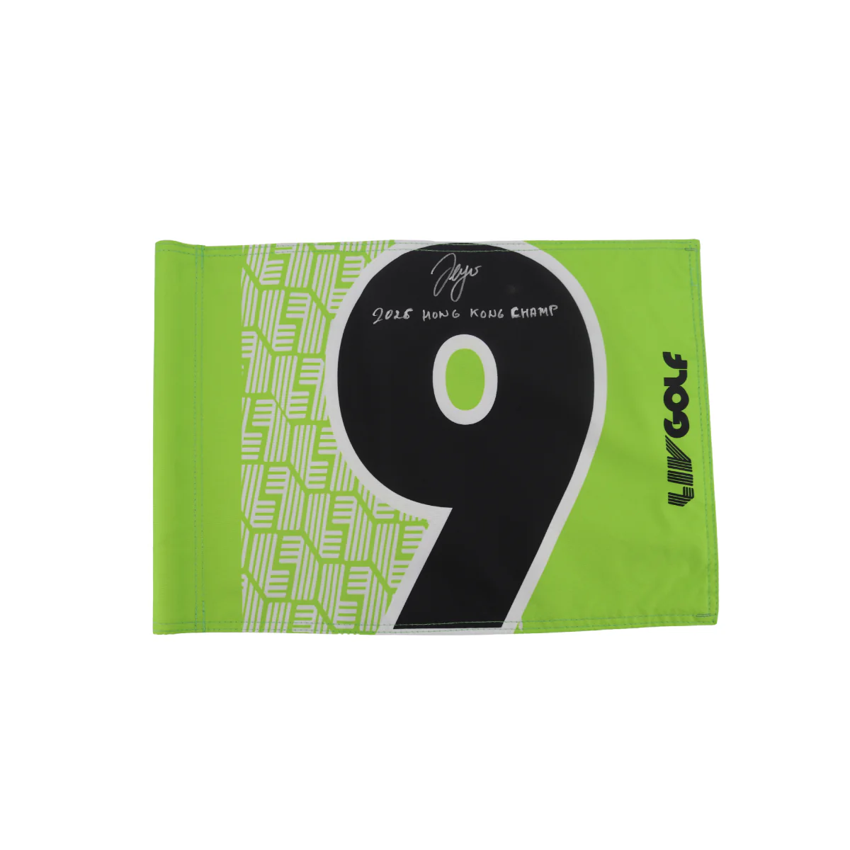 Sergio Garcia LIV Golf Hong Kong 2025 Autographed Inscribed Hole #9 Pin Flag